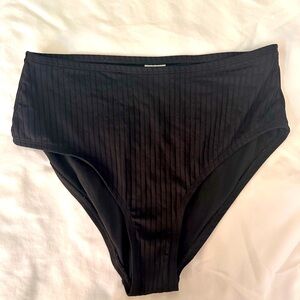 Black High-Waisted Bikini Bottom